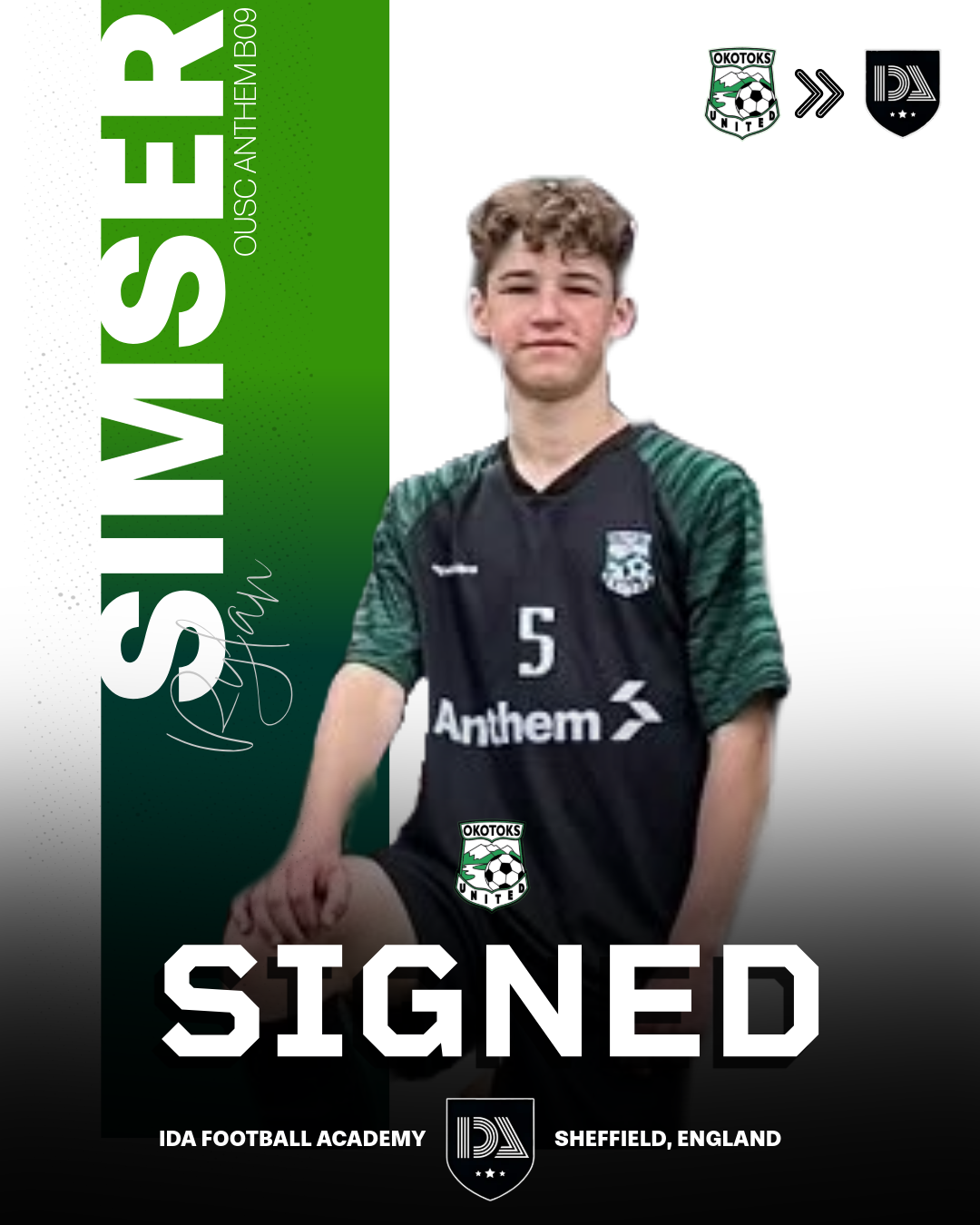 OUSC's Rylan Simser Set for Four-Month Football Academy Experience in England